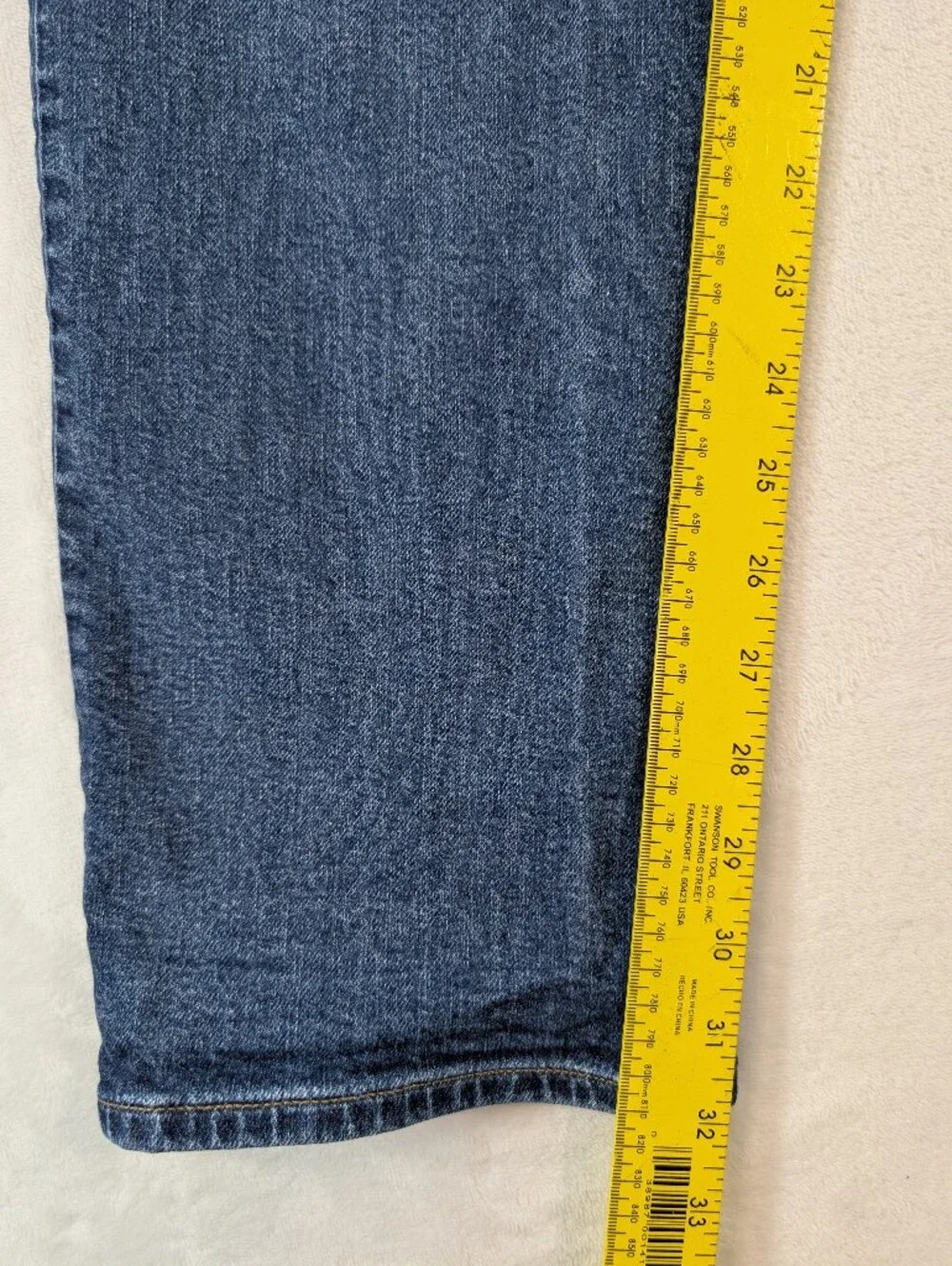 J. Crew 770 Straight Fit Blue Denim Jeans Mens Size 36x32 Classic Casual Pants